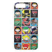 Chibi Justice League Character Pattern Case-Mate iPhone Hülle (Rückseite)