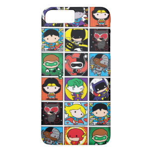 Chibi Justice League Character Pattern Case-Mate iPhone Hülle