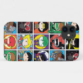 Chibi Justice League Character Pattern Case-Mate iPhone Hülle (Rückseite (Horizontal))