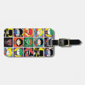 Chibi Justice League Character Pattern Gepäckanhänger (Vorderseite horizontal)