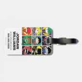 Chibi Justice League Character Pattern Gepäckanhänger (Rückseite horizontal)