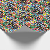 Chibi Justice League Character Pattern Geschenkpapier (Ecke)