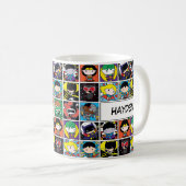 Chibi Justice League Character Pattern Kaffeetasse (VorderseiteRechts)