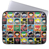 Chibi Justice League Character Pattern Laptopschutzhülle (Vorderseite)