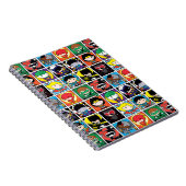 Chibi Justice League Character Pattern Notizblock (Rechte Seite)