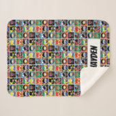 Chibi Justice League Character Pattern Sherpadecke (Vorderseite (Horizontal))