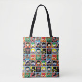 Chibi Justice League Character Pattern Tasche (Vorderseite)