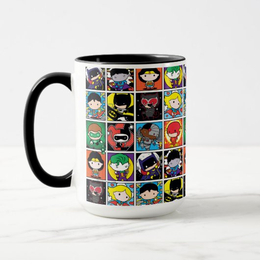 Chibi Justice League Character Pattern Tasse (Links)