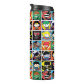 Chibi Justice League Character Pattern Thermosbecher (Nach rechts gedreht)