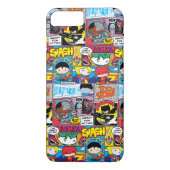 Chibi Justice League Comic Book Pattern Case-Mate iPhone Hülle (Rückseite)