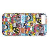 Chibi Justice League Comic Book Pattern Case-Mate iPhone Hülle (Rückseite (Horizontal))