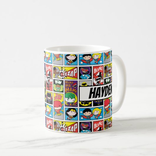 Chibi Justice League Compilation Pattern Kaffeetasse (VorderseiteRechts)