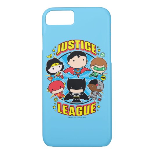 Chibi Justice League Group Case-Mate iPhone Hülle (Rückseite)