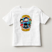 Chibi Justice League Group Kleinkind T-shirt (Vorderseite)