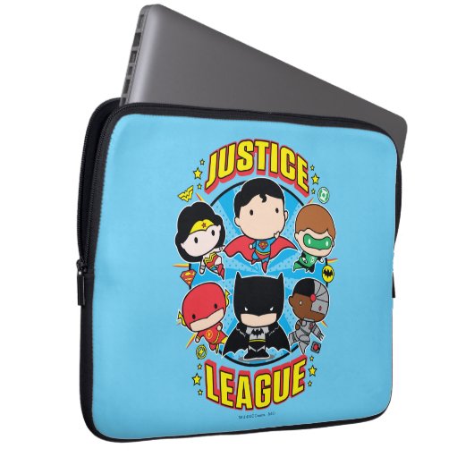 Chibi Justice League Group Laptopschutzhülle (Vorne Rechts)