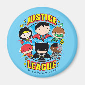 Chibi Justice League Group Magnet (Vorne)