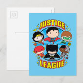 Chibi Justice League Group Postkarte (Vorne/Hinten)