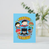 Chibi Justice League Group Postkarte (Stehend Vorderseite)