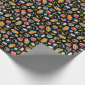 Chibi Justice League Heroes and Logos Pattern Geschenkpapier (Ecke)