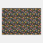 Chibi Justice League Heroes and Logos Pattern Geschenkpapier Set (Vorderseite 3)