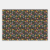 Chibi Justice League Heroes and Logos Pattern Geschenkpapier Set (Vorderseite 2)