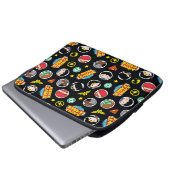 Chibi Justice League Heroes and Logos Pattern Laptopschutzhülle (Vorne Knopf)
