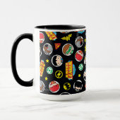 Chibi Justice League Heroes and Logos Pattern Tasse (Links)
