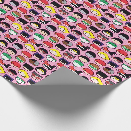 Chibi Justice League Leader Pattern Geschenkpapier (Ecke)
