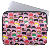 Chibi Justice League Leader Pattern Laptopschutzhülle (Vorderseite)