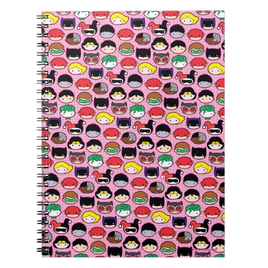 Chibi Justice League Leader Pattern Notizblock (Vorderseite)