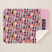 Chibi Justice League Leader Pattern Sherpadecke (Vorderseite (Horizontal))