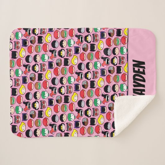 Chibi Justice League Leader Pattern Sherpadecke (Vorderseite (Horizontal))