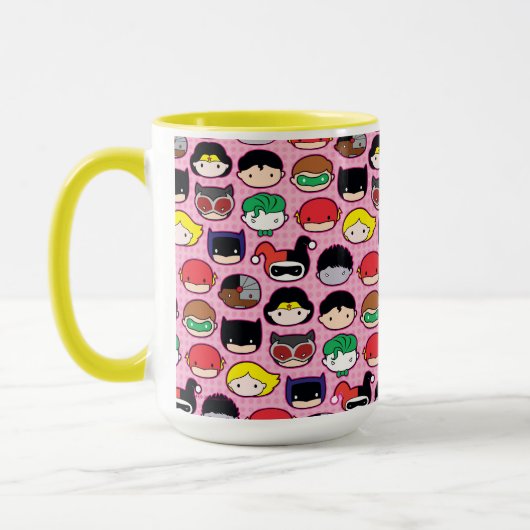Chibi Justice League Leader Pattern Tasse (Links)