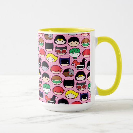 Chibi Justice League Leader Pattern Tasse (Rechts)