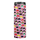 Chibi Justice League Leader Pattern Thermosbecher (Rückseite)