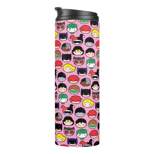 Chibi Justice League Leader Pattern Thermosbecher (Nach rechts gedreht)