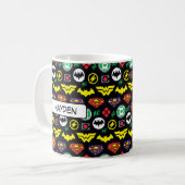 Chibi Justice League Logo Pattern Kaffeetasse (Vorderseite Links)