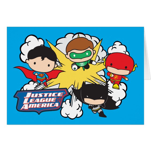 Chibi Justice League of America Explosion (Vorderseite (Horizontal))