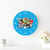 Chibi Justice League of America Explosion Große Wanduhr (Zuhause)