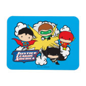 Chibi Justice League of America Explosion Magnet (Horizontal)