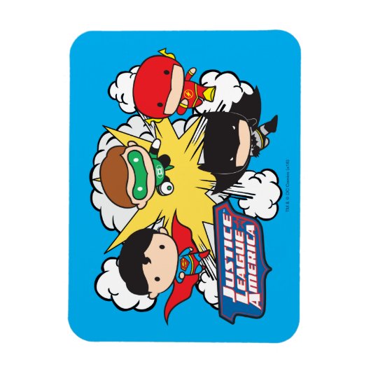 Chibi Justice League of America Explosion Magnet (Vertikal)