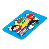 Chibi Justice League of America Explosion Magnet (Linke Seite)