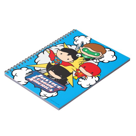 Chibi Justice League of America Explosion Notizblock (Linke Seite)