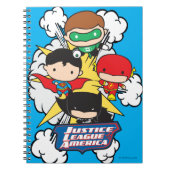 Chibi Justice League of America Explosion Notizblock (Vorderseite)