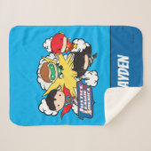 Chibi Justice League of America Explosion Sherpadecke (Vorderseite (Horizontal))