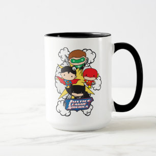 Chibi Justice League of America Explosion Tasse