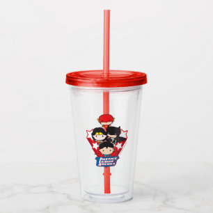 Chibi Justice League of America Stars 2 Acryltrinkbecher