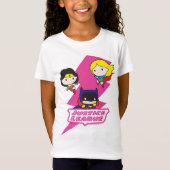 Chibi Justice League Pink Lightning T-Shirt (Vorderseite)