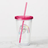 Chibi Justice League Rainbow 2 Acryltrinkbecher (Rückseite)