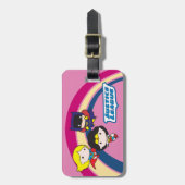 Chibi Justice League Rainbow Gepäckanhänger (Vorderseite vertikal)